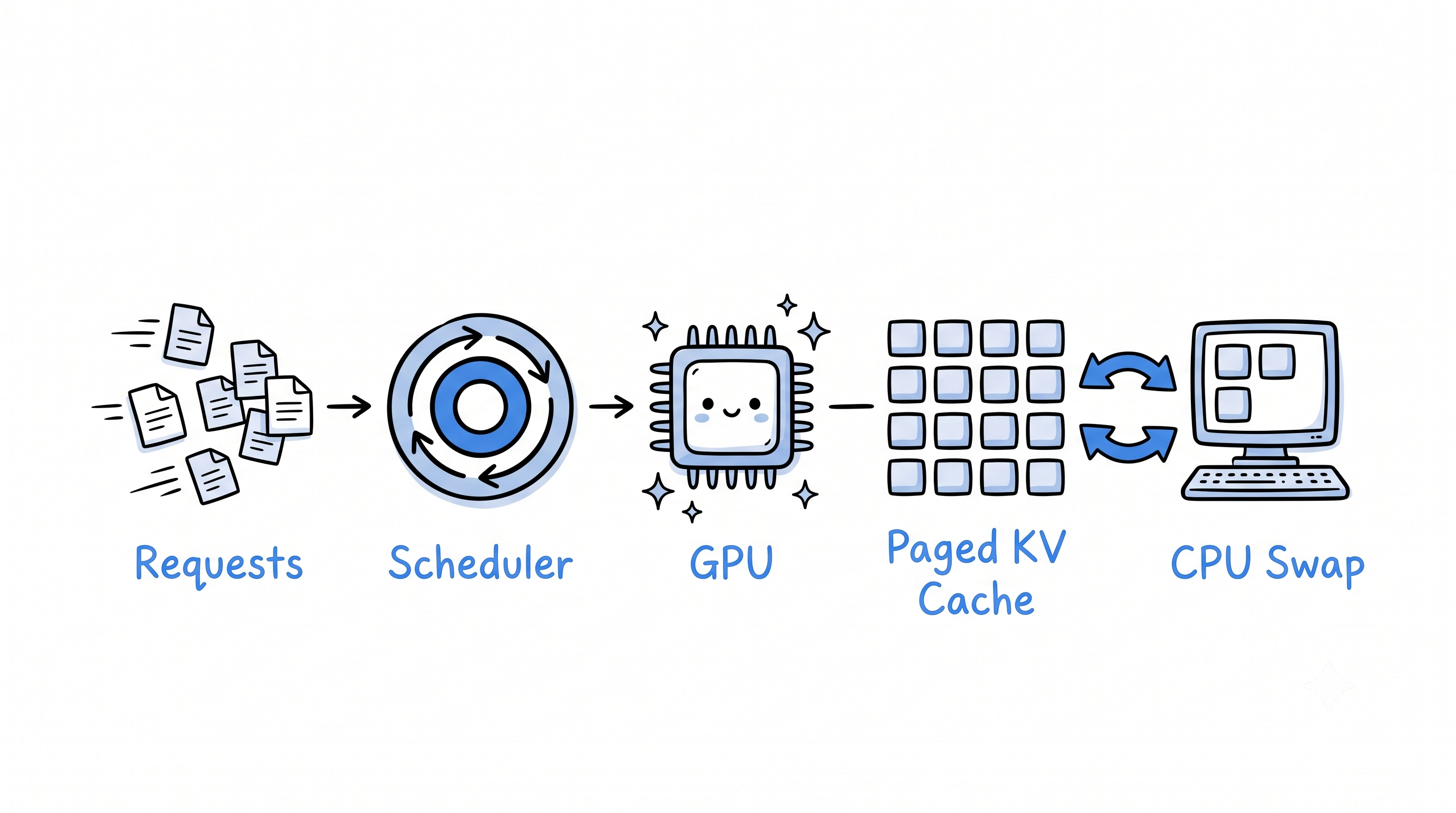 vLLM Inference Engine diagram